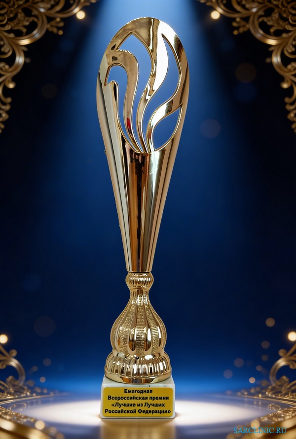 Сарклиник - лауреат Всероссийской премии "Лучшие из Лучших Российской Федерации 2025" в номинации "За вклад в развитие российской медицины"! сарклиник, лучшие из лучших российской федерации 2025
